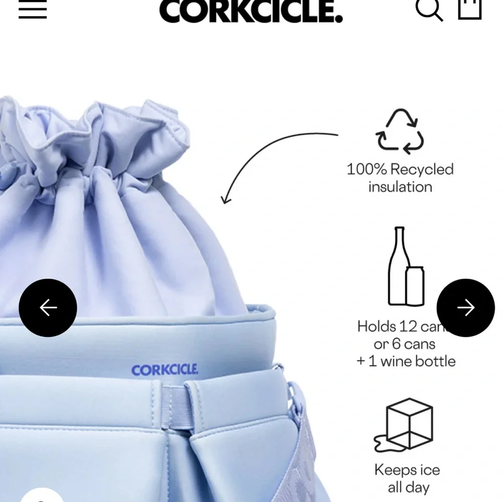Corkcicle Beverage Bucket Cooler- Pink-New With Tags